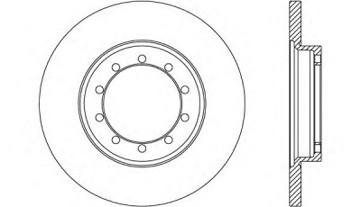 OPEN PARTS bda263710 -  Тормозной диск